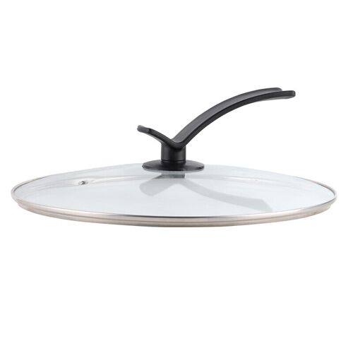 Bj Couvercle En Verre Trempé 32cm Avec Poignée Dressée