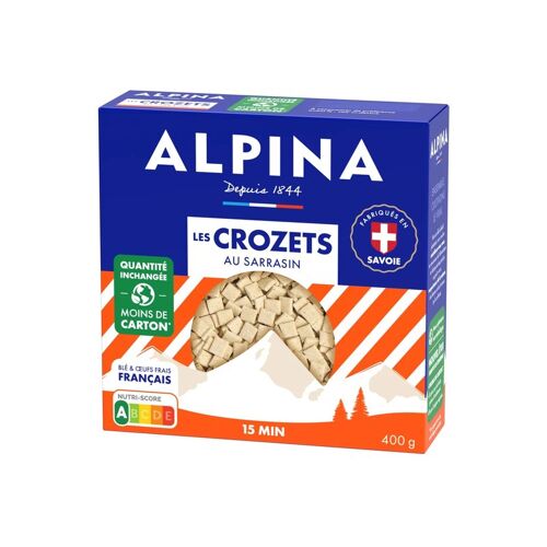 Alpina Savoie Pâtes Les Crozets Au Sarrasin - 400 G