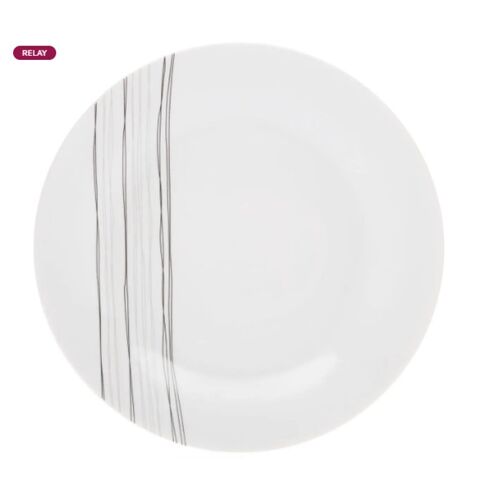 Assiette Plate Ronde Secret De Gourmet Lignes Diamètre 27 C