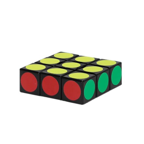Cube casse-tête avec autocollants - 1 x 1