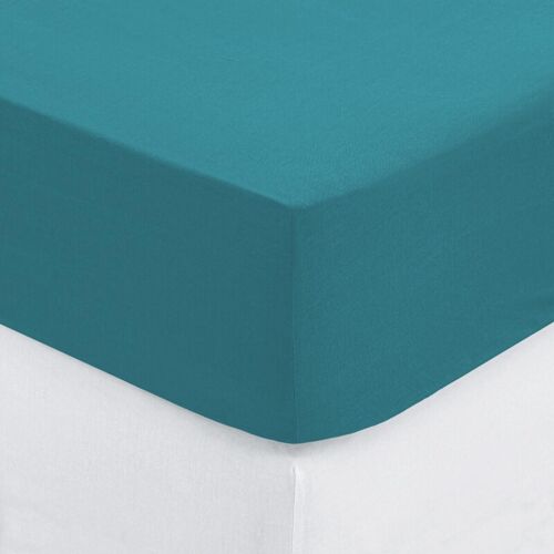 Atmosphera Drap-Housse Turquoise - 140 X 190 Cm