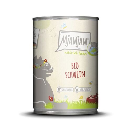 Mjamjam Naturally Tasty Nourriture Pour Chat Au Porc Bio - 400 G