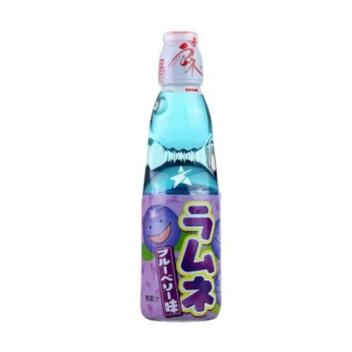 Hata Kosen Boisson Gazeuse Ramune Saveur Myrtille - 200 Ml