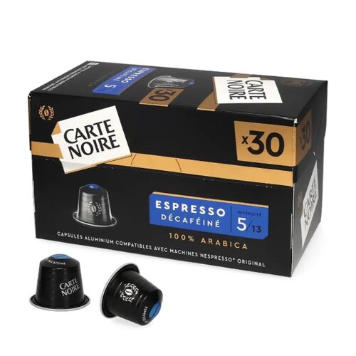 Carte Noire Capsules Compatibles Nespresso Décaféiné 30 Capsules