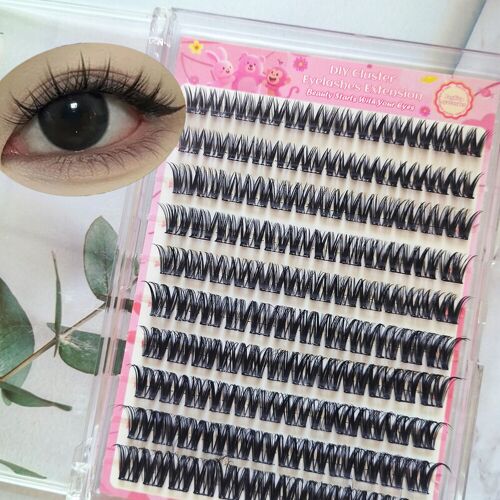 Meomagic - Extensions De Cils Précollées (Pinceaux À Cils Non Inclus) - 10 Lignes - 120 Pièces - Wm3