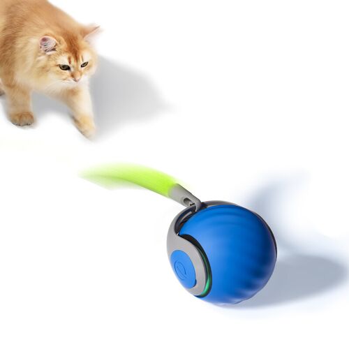 Petgravity Speedy Sprint Balle Robotisée Pour Chat - Bleu