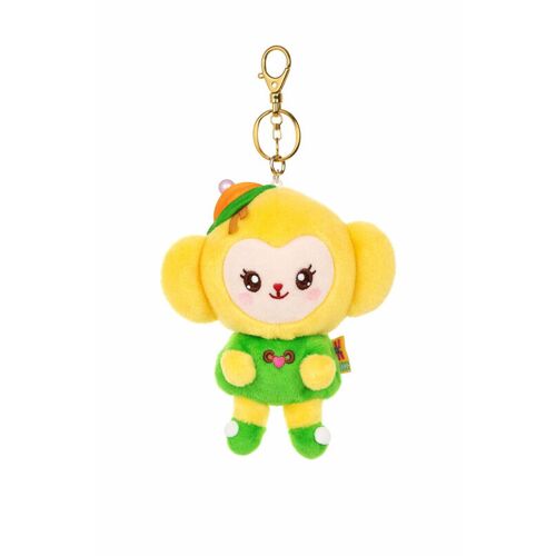 Porte-clés en peluche QD SD Série Petit Zombie Vert 12 cm