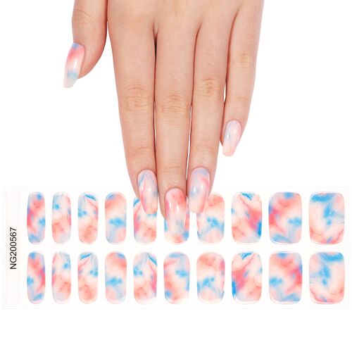 Meomagic 14-268 Autocollants Gels Pour Ongles - 20 Pièces 