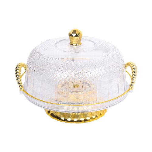 Plateau À Gâteau Avec Cloche Transparente
