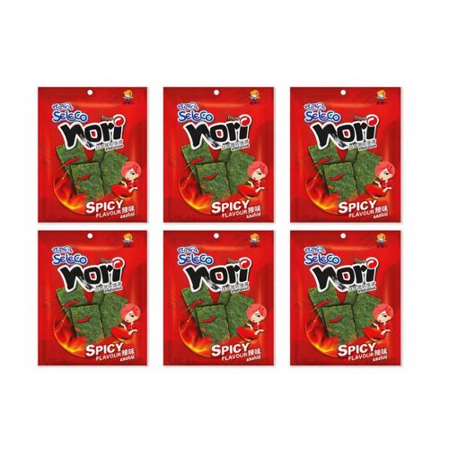 Seleco Chips D¿Algues Croustillantes Salées - 6 X 36 G