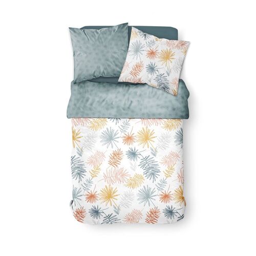 Today Parure De Couette Essential 220x240 Cm 100 % Coton Vert Céladon
