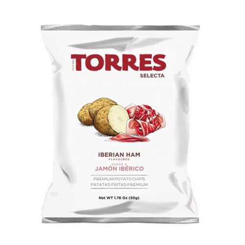 Torres Selecta Chips Saveur Jambon Ibérique - 50 G