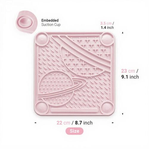 Petdreamhouse The Paw Planet Tapis À Lécher - Rose