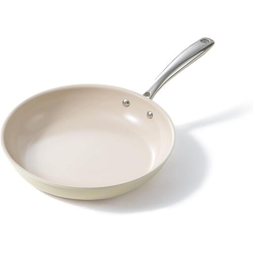 ¿20%Off¿Redchef Gemstone Ii Poêle À Frire En Céramique Et Aluminium - 20 Cm, Extérieur Blanc Et Intérieur Brun
