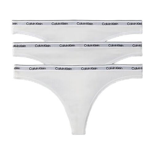 Calvin Klein Icon Logo Thongs - Lot De 3 - Blanc - 2xl