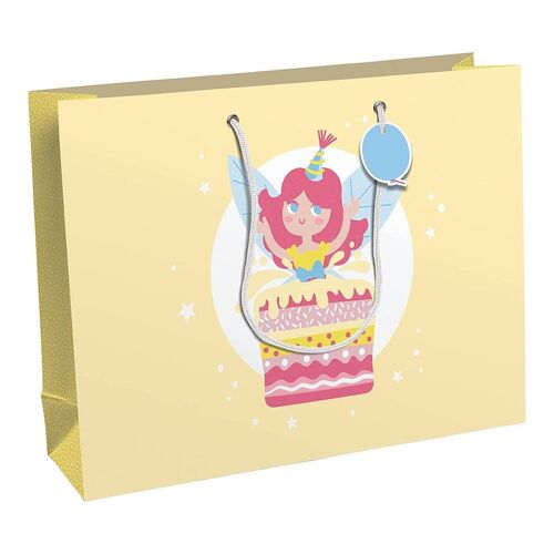 Clairefontaine Excellia Sac cadeau Fée d'anniversaire - 37,3 x 11,8 x 27,5 cm