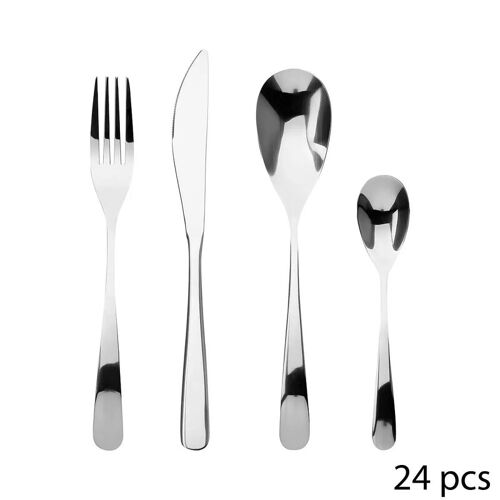 Secret De Gourmet Jeu De Couverts En Inox Mesa - 24 Pièces