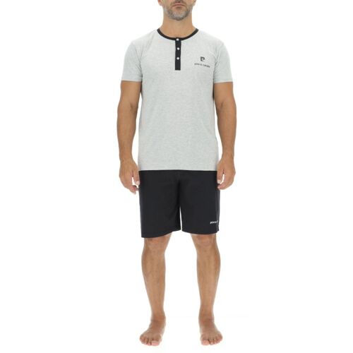 Pierre Cardin Pyjama Pour Homme Enc Noir/Gris Chiné - Taille Xl