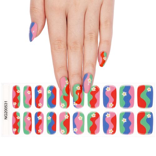 Meomagic 14-247 Autocollants Gels Pour Ongles - 20 Pièces 