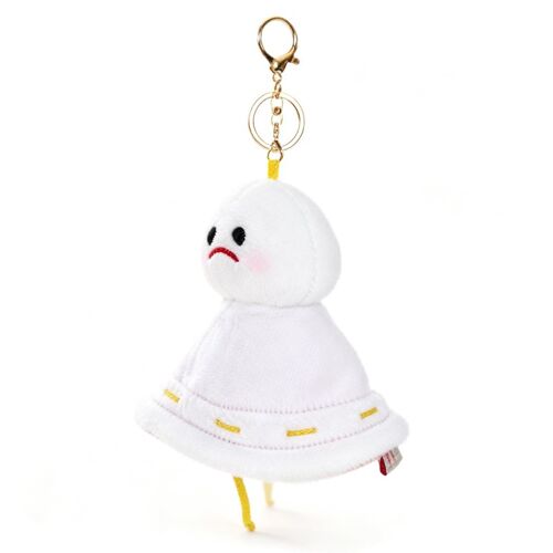 Jouet en peluche QD MRF Poupée Sunny Day Trousse porte-bonheur Porte-clés blanc 9 cm