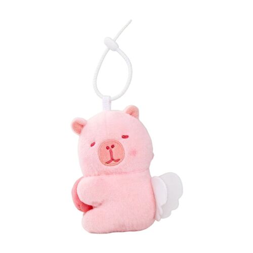 Porte-clés en forme de dauphin ange câlin avec c?ur en peluche, 10 cm