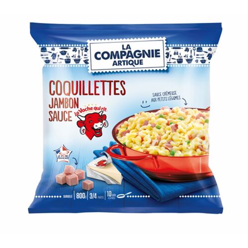 La Compagnie Artique La Vache Qui Rit Coquillettes Jambon Sauce - 800 G