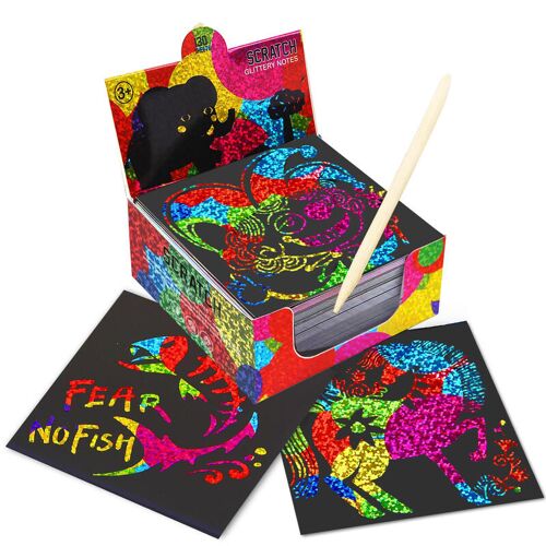 Jar Melo Kit D¿Art Au Grattoir Avec Notes - Arc-En-Ciel