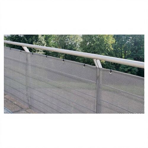 Tenax Texstyle Vip Brise-Vue Avec Occultation Faible En Textilène Gris/Noir/Blanc - 1,5 X 5 M