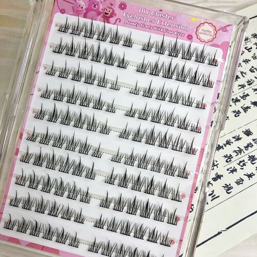 Meomagic Classic Extensions De Cils Sans Colle, Avec Pinces À Épiler, 10 Lignes - F09 