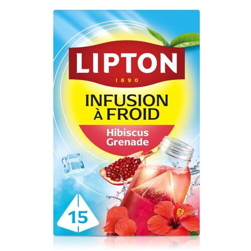 Lipton Infuse À Froid Hibiscus & Grenade 15 Sachets