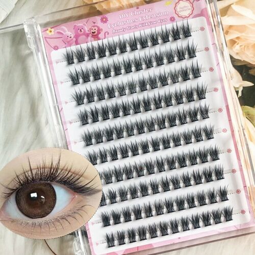 Meomagic - Extensions De Cils Prégelées (Pince À Épiler Non Incluse) - 10 Lignes - 120 Pièces - F14 