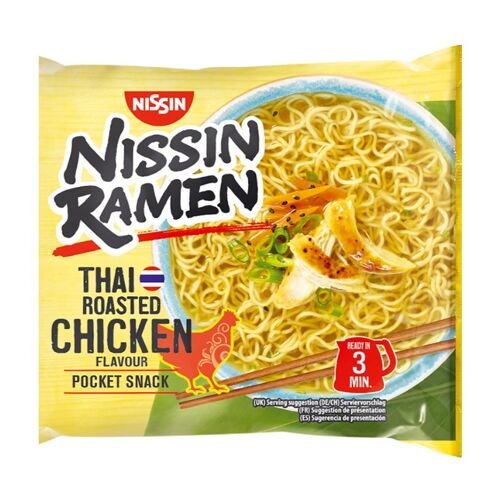 Nissin Ramen Thaï Saveur Poulet Rôti 10 X 65 G