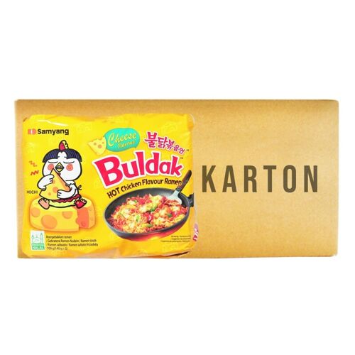 Samyang Buldak Nouilles Instantanées Saveur Poulet Épicé Et Fromage - 40 X 140 G