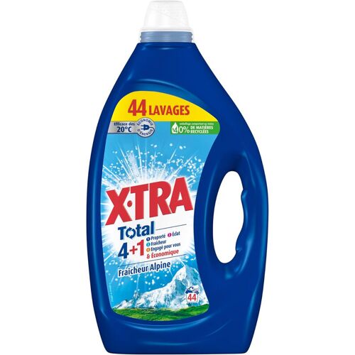 X-TRA TOTAL Lessive liquide fraîcheur alpine 44 lavages - 1,98 L