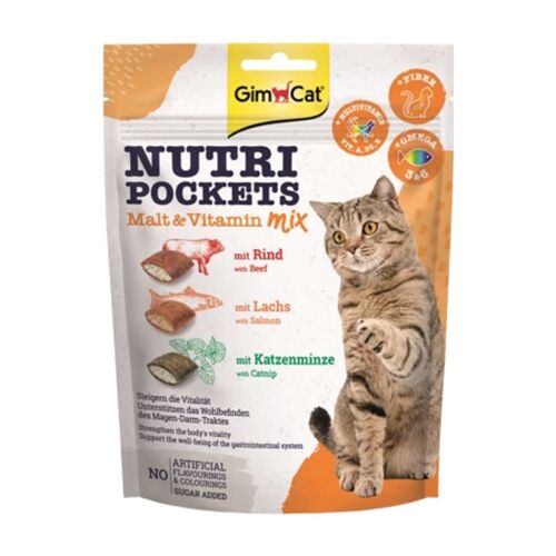 Gimcat Nutri Pockets Friandises Pour Chat Mélange De Vitamines - 150 G