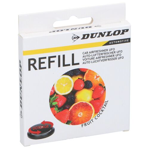 Dunlop - Désodorisant Pour Voiture Ufo - Parfum Voiture Neuve Recharge Cocktail
