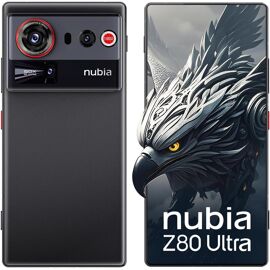 nubia Z80 Ultra 5G Smartphone Android Snapdragon 8 Elite Gen 5 avec écran AMOLED 6,8", 16 + 512 Go, 144 Hz - Noir