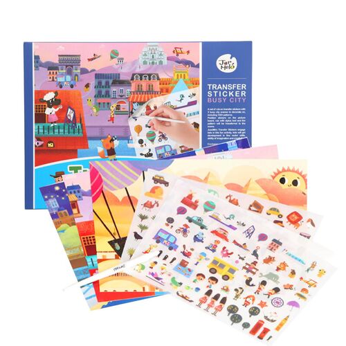 Jar Melo Studio Creator Coffret De Scènes De Stickers Transférables - Ville Animée