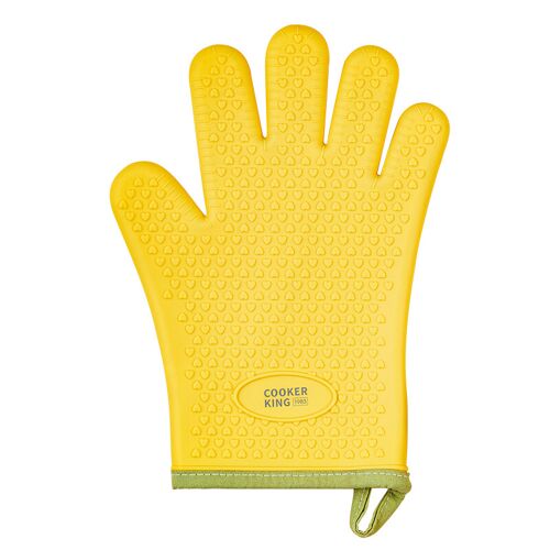 Cooker King Gant Anti-Brûlure - Antidérapant Plus Long Et Plus Épais - Jaune Citron -