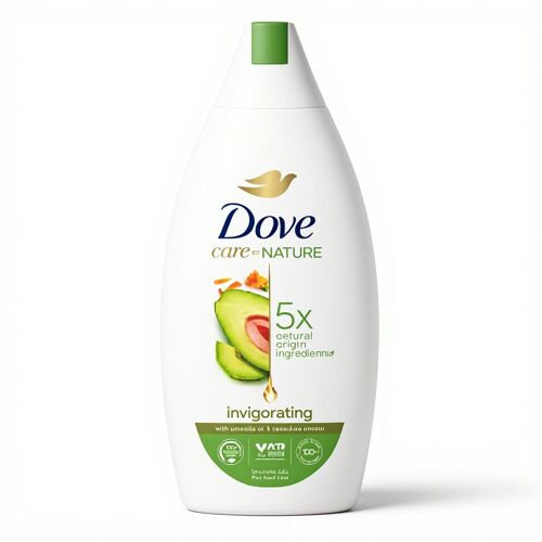 Dove Care By Nature Gel Douche Avocat & Huile De Calendula - 400 Ml 