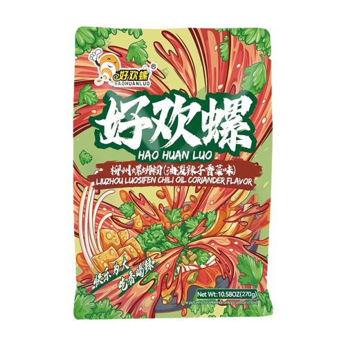 Hao Huan Luo Nouilles De Riz Luosifen Saveur Piment À L¿Huile Et Coriandre - 270 G