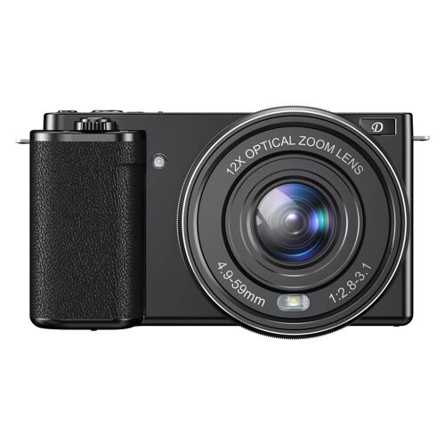 Komery W6 Appareil photo numérique 4 K avec WiFi, zoom optique 12 X, 64 MP
