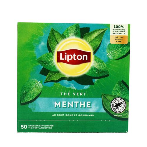 Lipton Thé Vert Menthe - X50 80 G