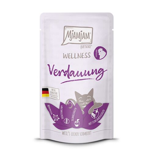 Mjamjam Wellness Digestion Nourriture En Sachet Pour Chat Au Poulet - 125 G