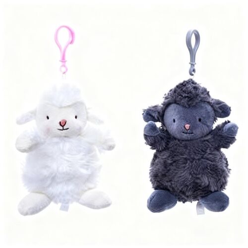 Porte-clés en peluche mouton 12 cm (Modèle aléatoire)