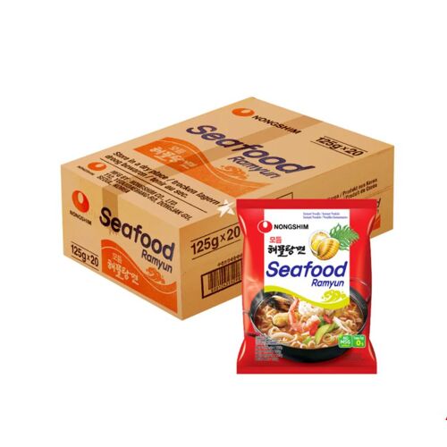 Nongshim Hamultang Ramyun Nouilles Instantanées Saveur Fruits De Mer - 20 X 125 G