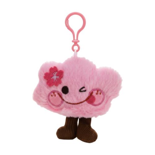 Porte-clés en peluche arbre de cerisier 11 cm