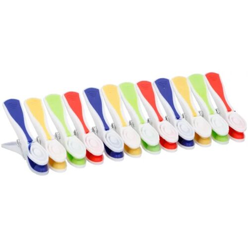 Lifetime Clean Pinces à Linge 8,2 x 4 cm en PP/TPR - Lot de 12