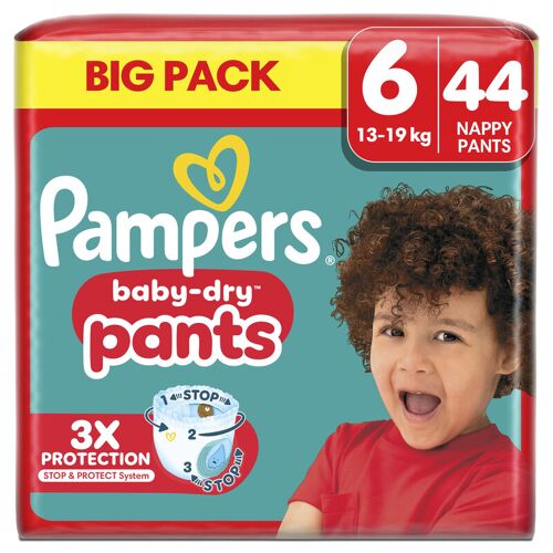 Pampers Baby-Dry Big Pack, Taille 6, 44 Couches