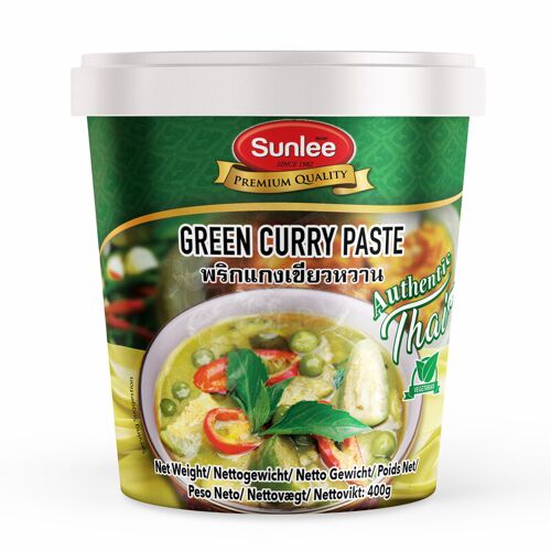 Sunlee Pâte De Curry Vert Vegan 400 G